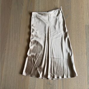Aritzia satin slip skirt
